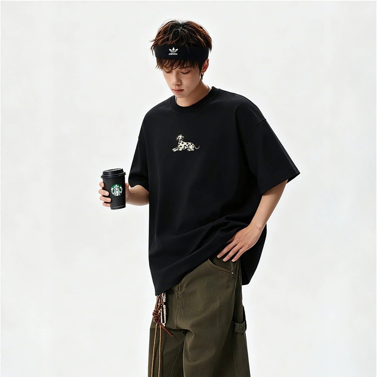 Men's Casual Sporty Short Sleeve High Street Round Neck Couple T-Shirt eprolo