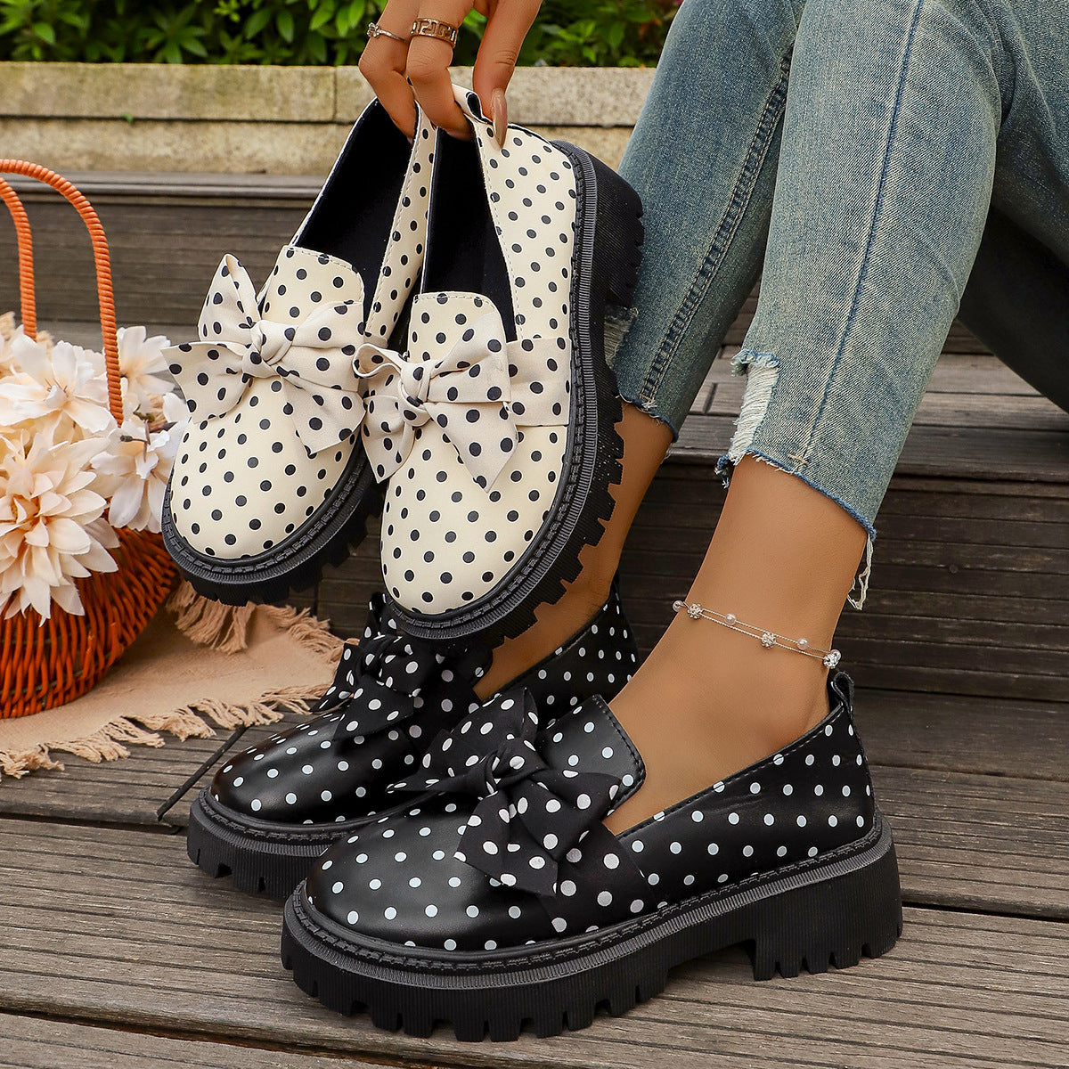 Bow low top single shoe eprolo