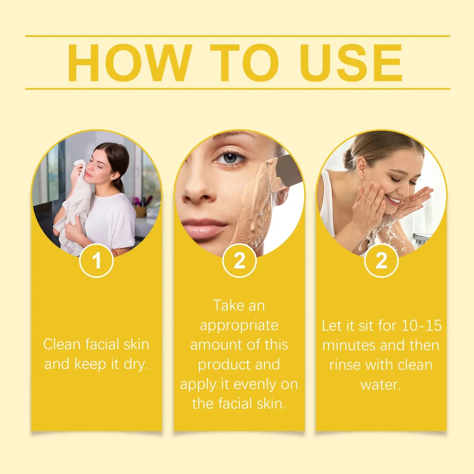Hoygi Turmeric Mud Film Gently Cleans Skin Pores, Moisturizes Skin Care, Moisturizes Moisture, Locks Water And Moistens Soft Mud Film eprolo