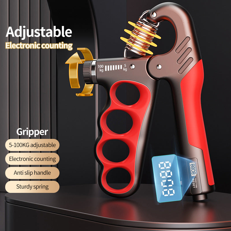 Adjustable Grip Strength Gauge Counting Type Spring Grip Strength Gauge Handshake Holder eprolo