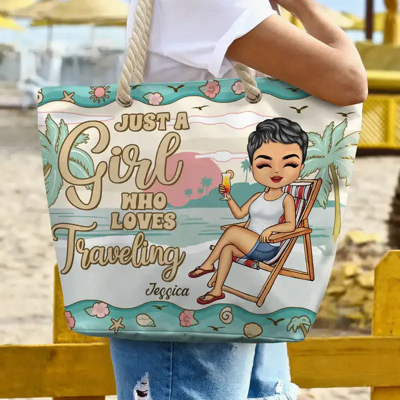 Cartoon Beach Leisure Shoulder Bag Printed My Store