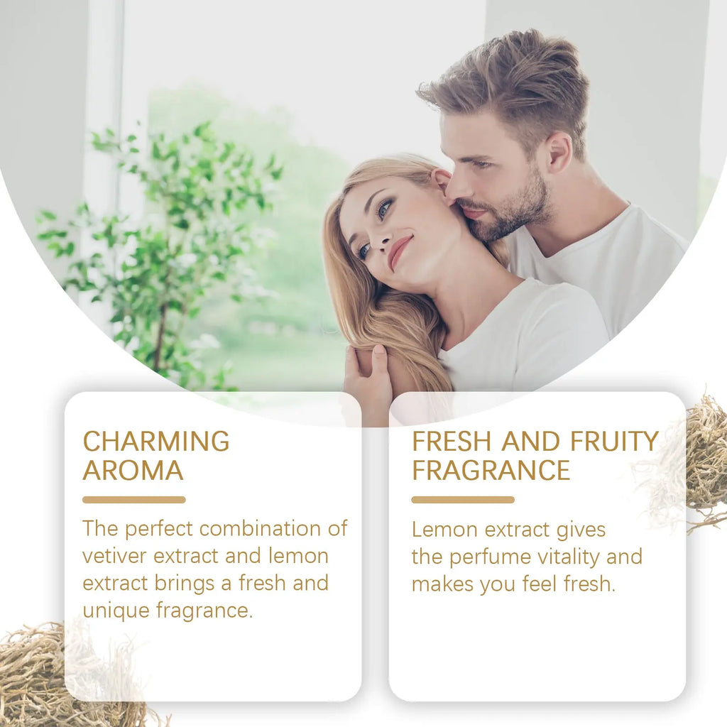 Roxelis Vetiver Fresh Perfume Exudes Charm Natural Fresh Elegant Fragrance Stay Fragrance Everyday Portable Fragrance Perfume eprolo