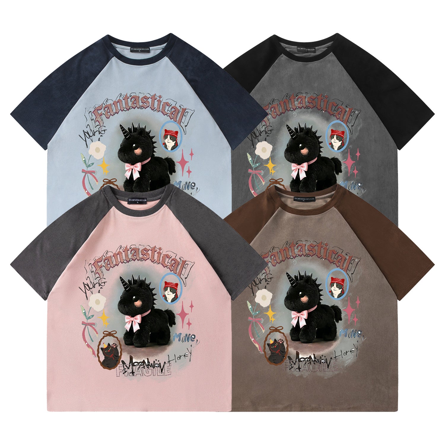 Unicorn printed short sleeved shirt eprolo