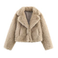 Artificial fur effect short jacket eprolo