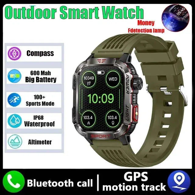 GZYR 2.01" Screen Smart Watch Men Bluetooth Call 600 mAh Sports Waterproof Heart rate Blood Oxygen SmartWatch For Huawei Xiaomi eprolo