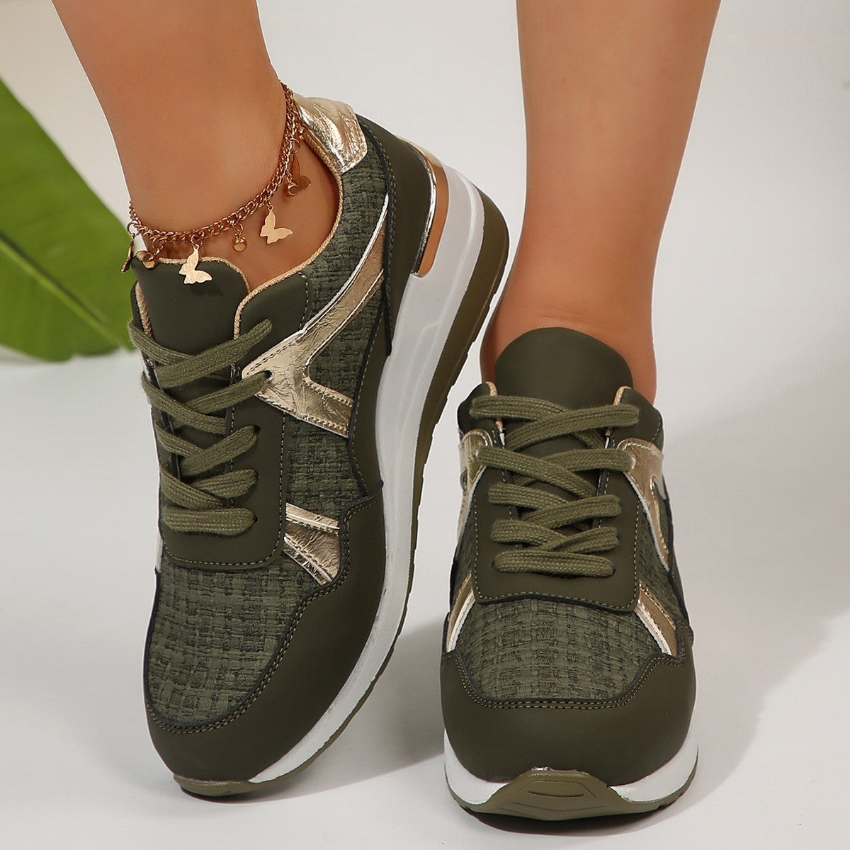 Plus Size Round Toe Retro Sports Shoes for Women Spring and Autumn Fashion New Thick Sole Casual Women's Shoes eprolo