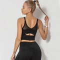 Women Mesh Cross Bras Fitness Seamless Gather Push Up Bra Tops eprolo
