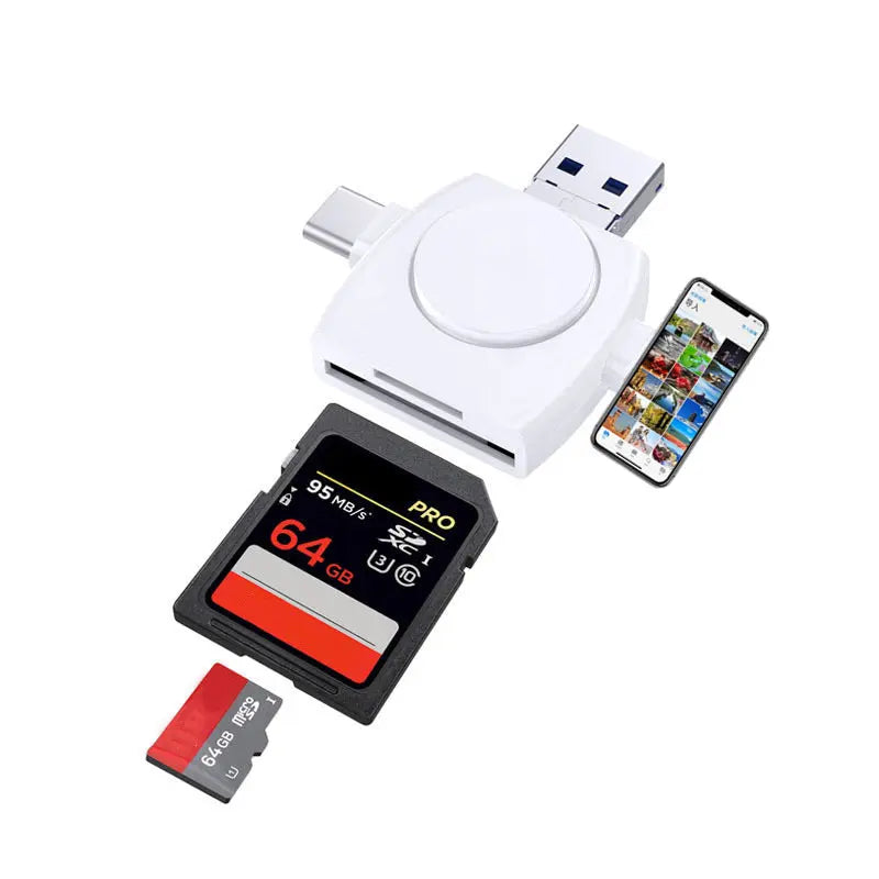 TF card SD card reader suitable for Apple USB C Android Typec computer USB laptop 4in1 card reader eprolo