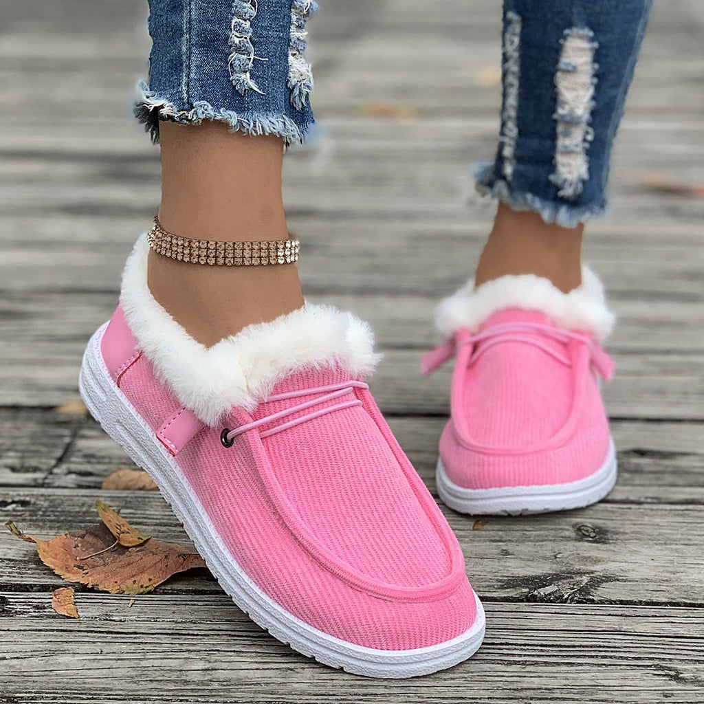 Women's casual shoes with plush and fuzzy cotton shoes eprolo