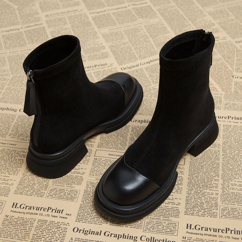 Fall/Winter Sock Boots, Martin Boots, Women's Short Boots, Fleece-lined Ankle Boots eprolo