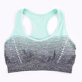 Sports Bra High Stretch Breathable Top Fitness Women Padded for Running Yoga Gym Seamless Crop Bra Gradient Sport Bra eprolo
