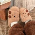 Men's and Women's Winter Cotton Slippers for Home, Couple Cute Croissant Bread eprolo