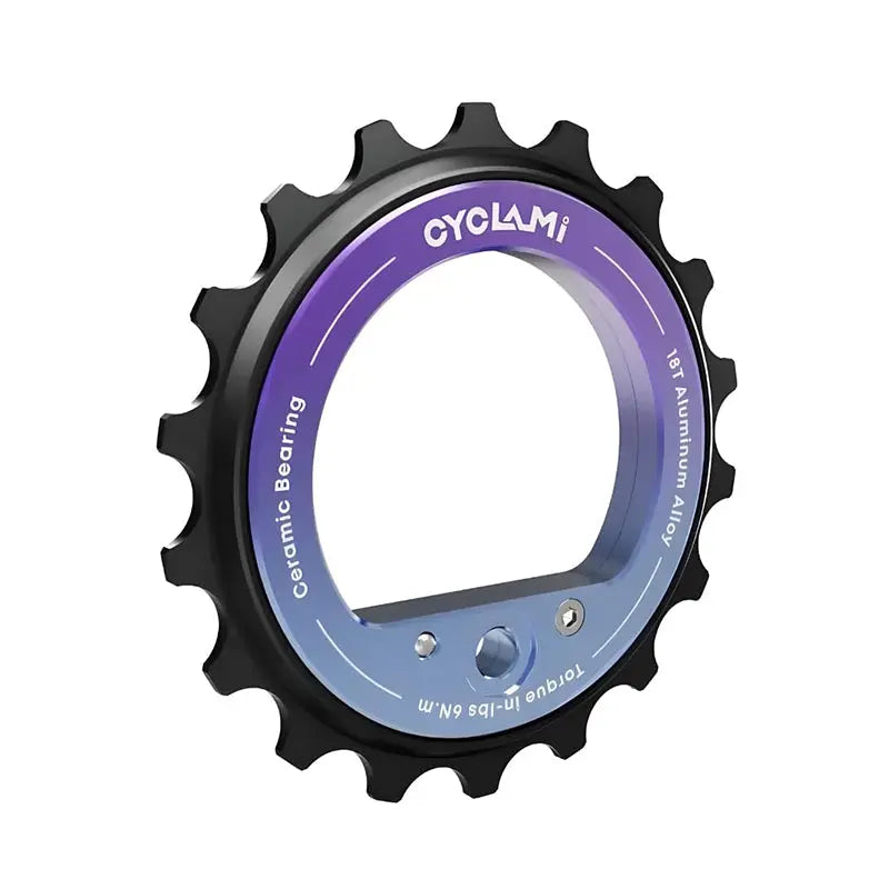 18T Rear Derailleur Ceramic Jockey Wheel Set - 9/10/11 Speed Hollow Eccentric Pulley Guide, R8000/R7000 Bike Parts eprolo