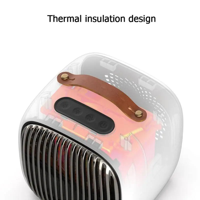 Mini 800W Space Heater Portable Winter Warmer Fan Personal Electric Heater for Home Office Ceramic Small Heaters US/ EU Plug eprolo
