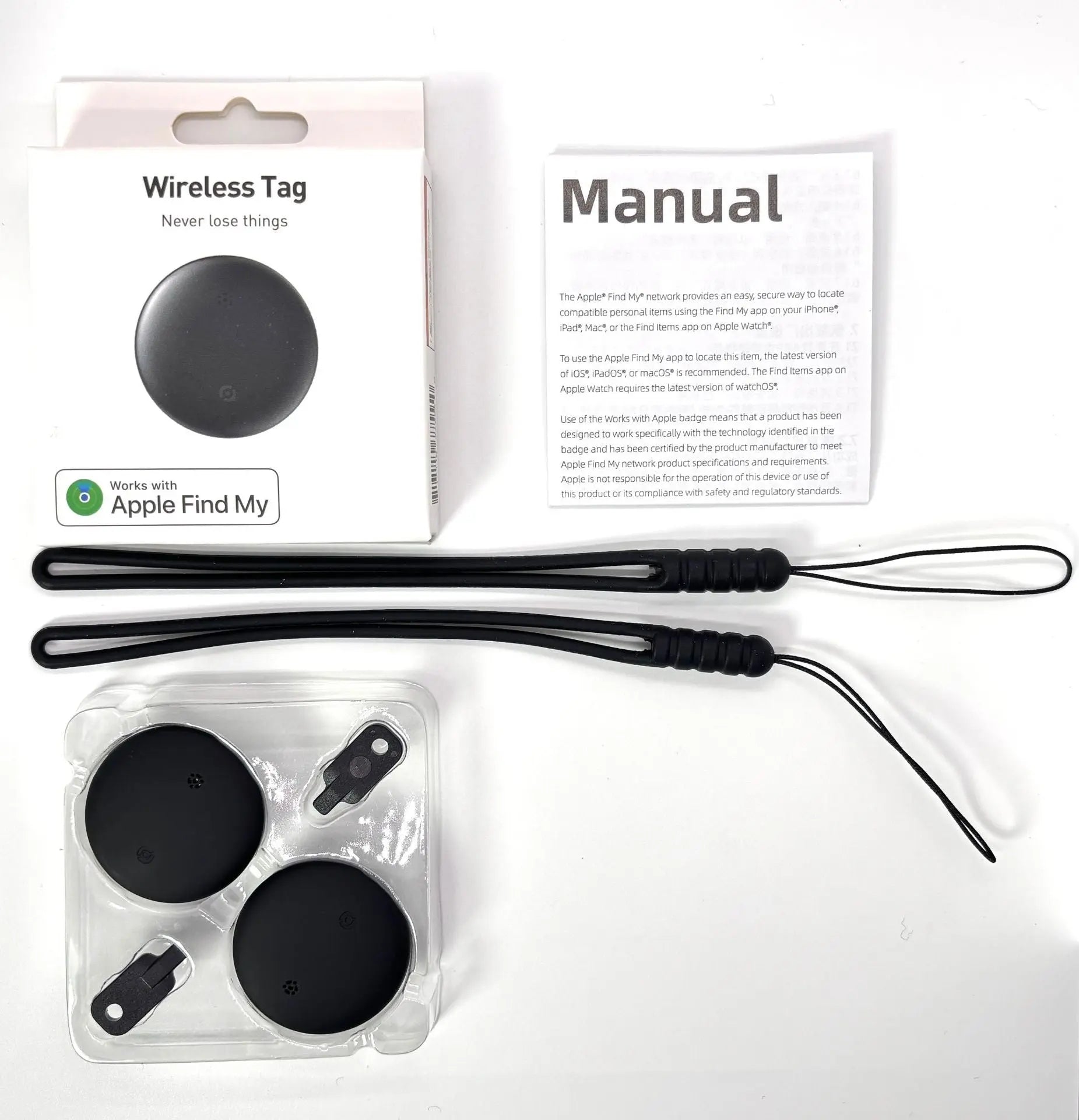 Waterproof Anti-Lost Tracker Compatible with Find My for Pet Locator, Alternative to Airtag eprolo