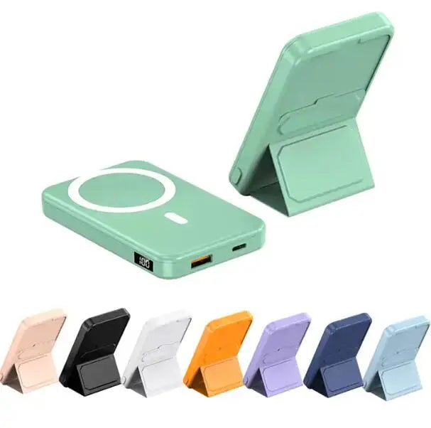 New Custom Logo Portable 10000mah Wireless Power Station 22.5W Fast Charger Stand Holder Magnetico Power Bank eprolo
