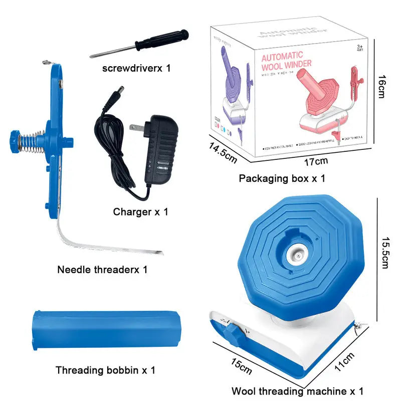 Electric Yarn Winder, Automatic Yarn Ball Winder, USB Charging Yarn Winding Machine Tool for Knitting/Crochet eprolo