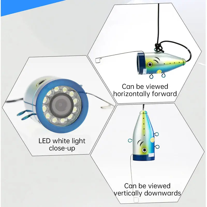 Underwater Fishing Camera with 8 IR Lights, 5V DC Cable, Length Options 15/20/30m, Fish Finder eprolo