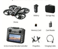 S156 Brushless RC Drone with Screen FPV Racing Drone, HD Camera, 4-Axis UAV with Optical Flow Positioning eprolo