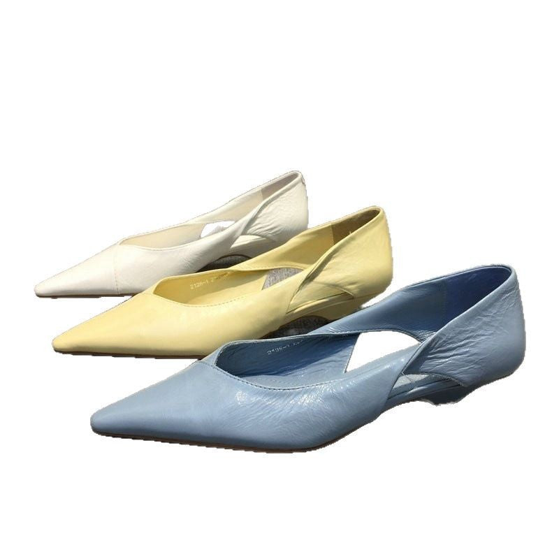 Pointed hollow low heel shoes eprolo