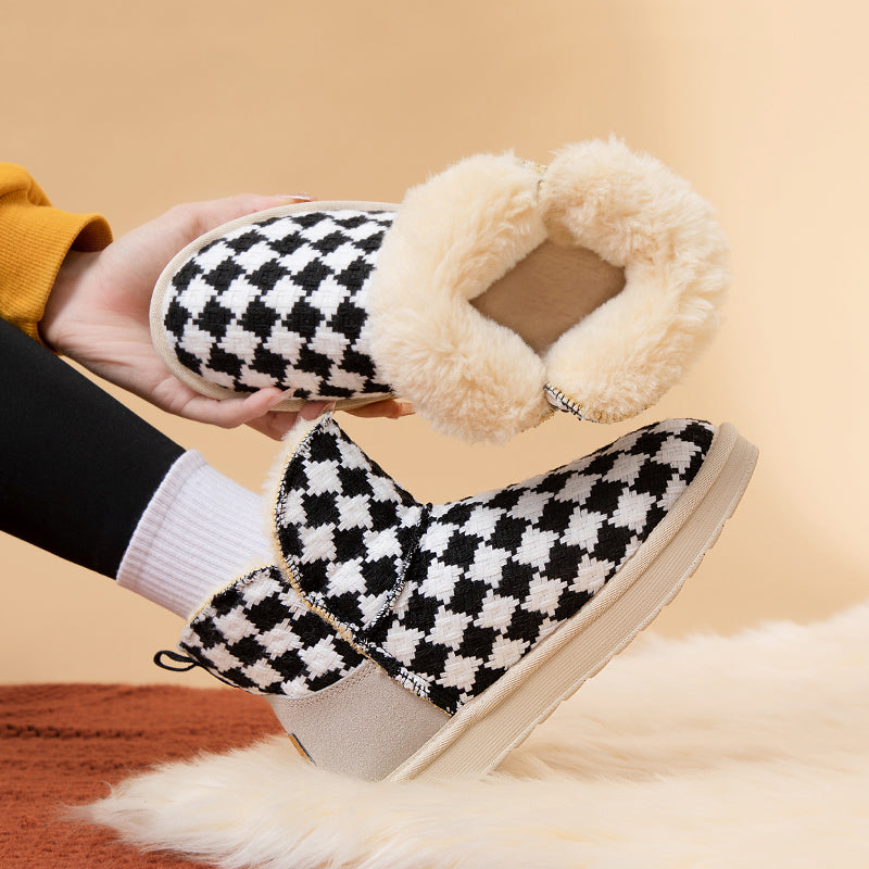 Women's snow boots women's plush thick shoes women's cotton shoes eprolo