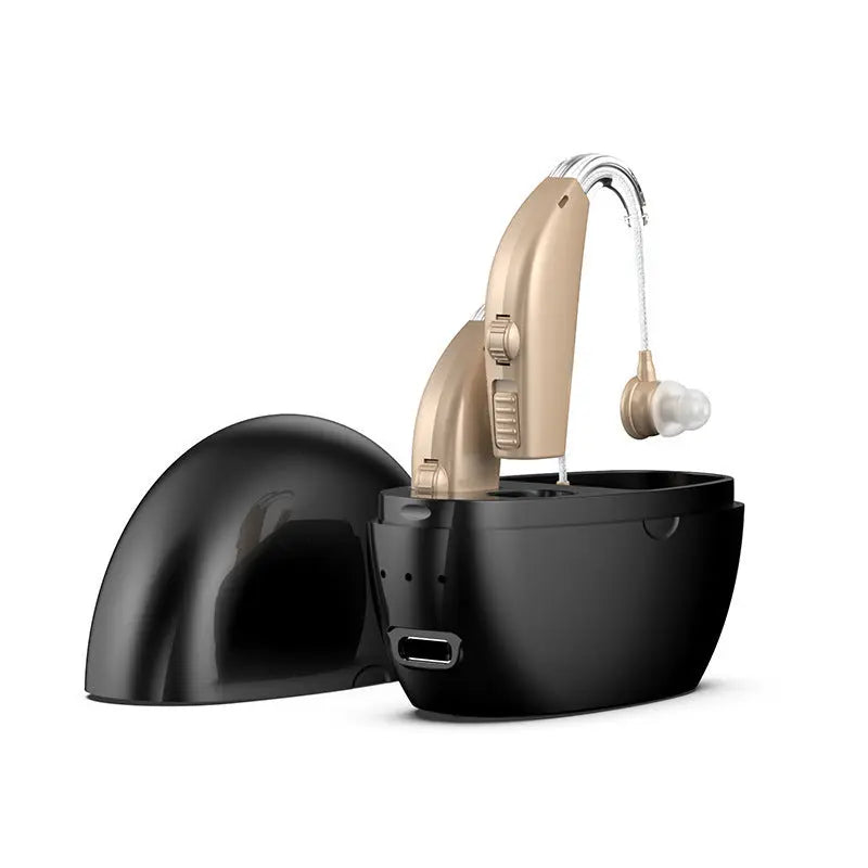 Portable Dual-Ear Hearing Aids with Amplifier and Rechargeable Function eprolo