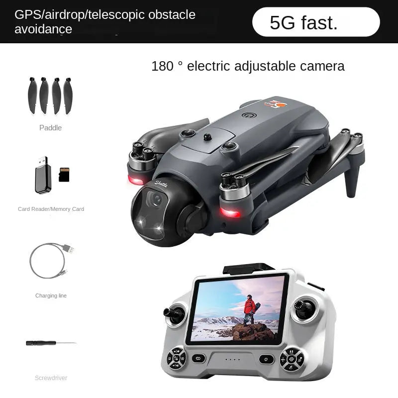 Drone YL059 GPS Remote Control Brushless Aircraft with Drop Function Obstacle Avoidance, and 5G Screen Control Quadrcopter eprolo