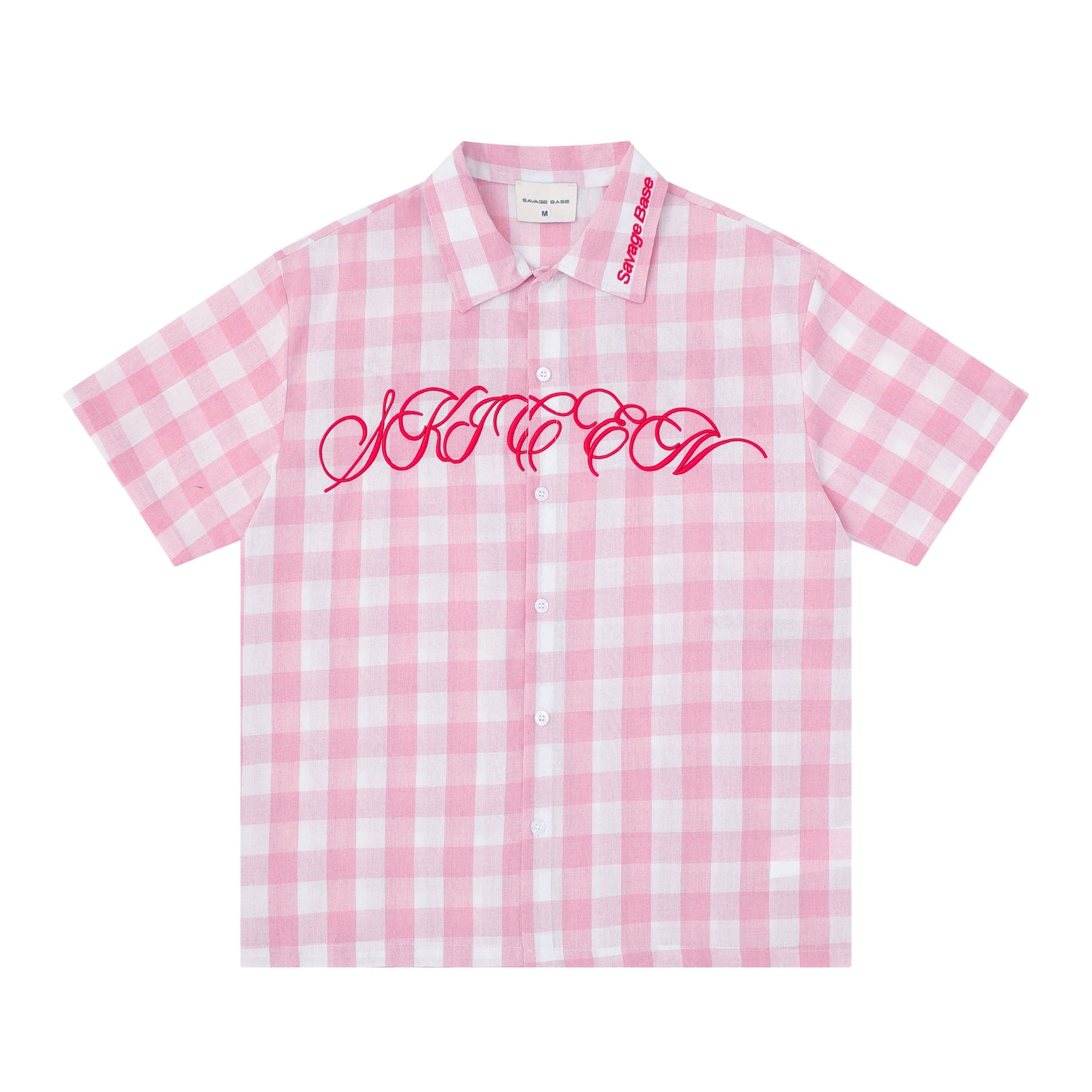 Embroidered short sleeves with letters eprolo