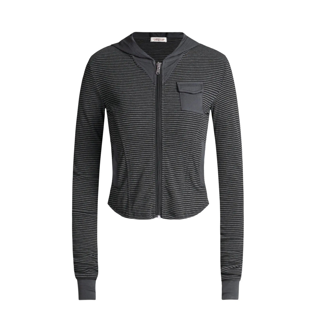 Thin hoodie spicy girl style short top eprolo