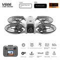 V666 Drone with Screen HD Aerial Photography Remote Control Aircraft Full Protection Altitude Hold V666 Aircraft with Screen Control eprolo