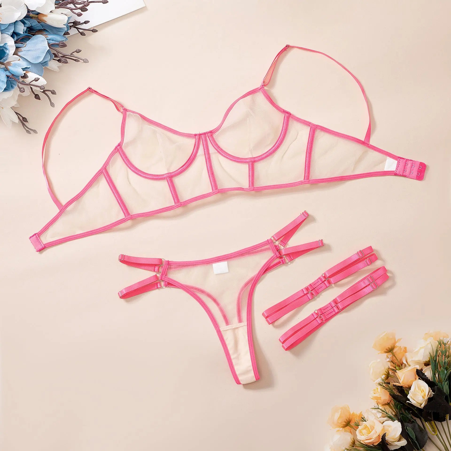 Lace Mesh Sheer Bra for Women with Seductive Design eprolo