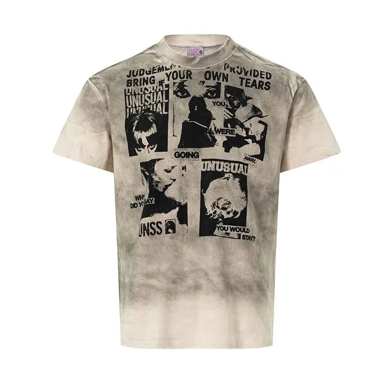 Spray painted dirty short sleeved t-shirt eprolo