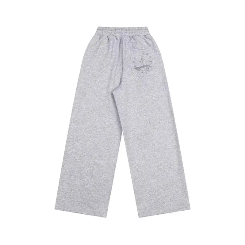 Casual Wide-Leg Sweatpants College Style for Men and Women eprolo