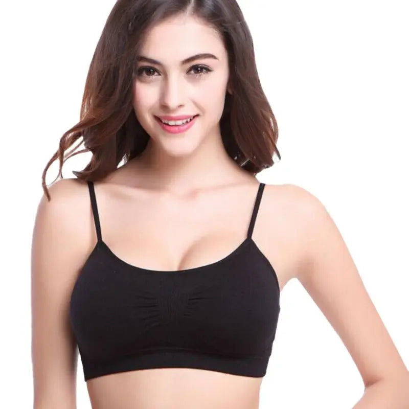 Women Training Sport Bra Gym Running Crop Tops Black Padded Criss Cross Back Yoga Bra Breathable Wirefree Fitness Sport Bra eprolo
