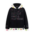 Patchwork Hooded Zip-Up Sweatshirt Loose Casual Outerwear Top eprolo