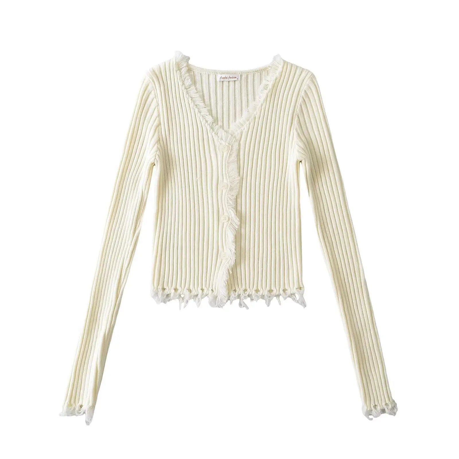 V-neck single breasted slim fit sweater eprolo
