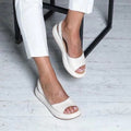 Flat bottomed low heel fish mouth thick soled women's sandals eprolo