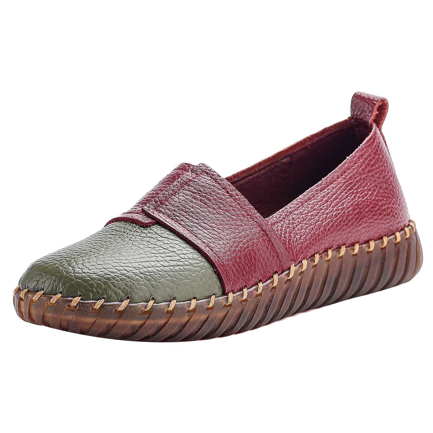 Leather soft sole one foot soft cowhide women's shoes comfortable single shoe eprolo