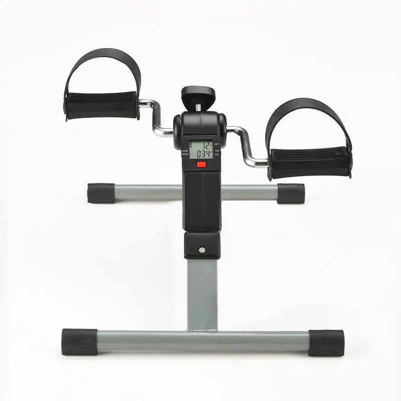 Space Saving Home Cycling Bike with LCD Monitor, Adjustable Resistance, Arm & Leg Workouts, Black/Silver eprolo