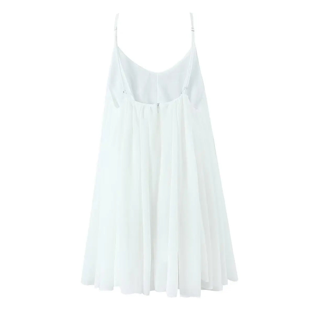 Chic Backless V-Neck Loose Strap Dress for Women eprolo