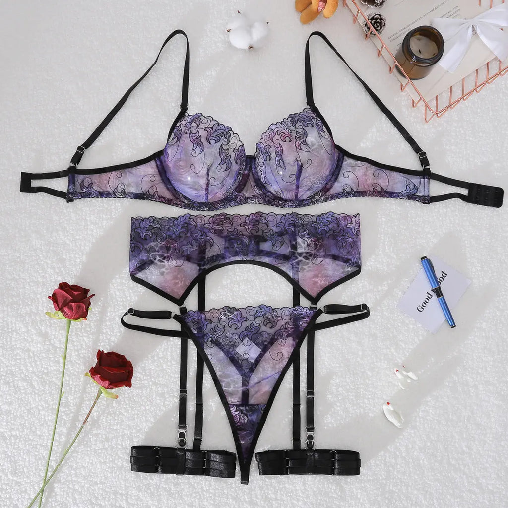Fashion Temptation Sexy Underwear Underwear Four Piece Set eprolo