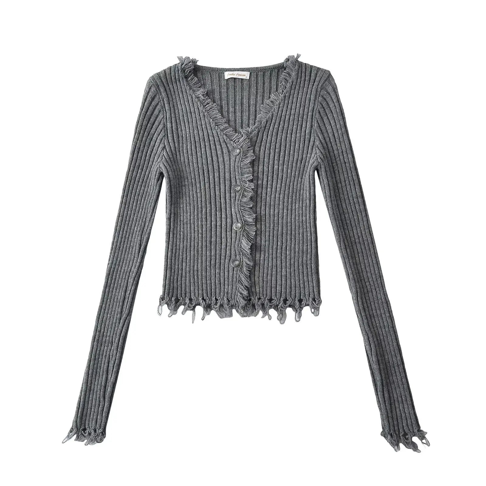 V-neck single breasted slim fit sweater eprolo
