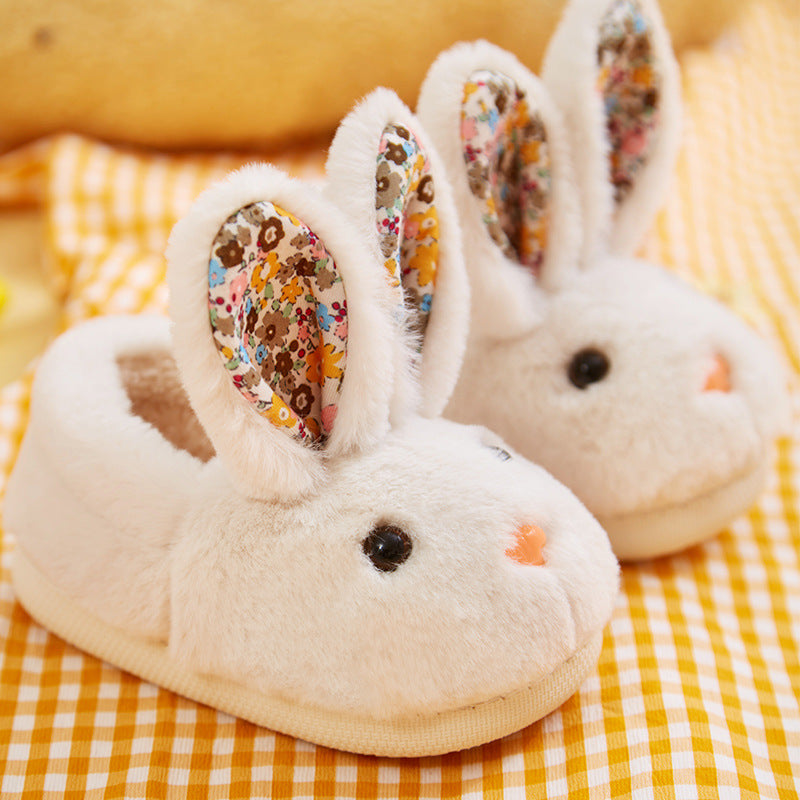Children's Cotton Slippers Autumn Winter Girls Boys Baby Covered Heel Kids Warm Indoor Fuzzy Slippers eprolo