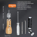 Professional Leather Stitching Awl Kit, Quick Sewing Repair Tool for DIY Handcrafts, Includes Needle Set eprolo