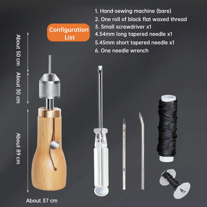 Professional Leather Stitching Awl Kit, Quick Sewing Repair Tool for DIY Handcrafts, Includes Needle Set eprolo