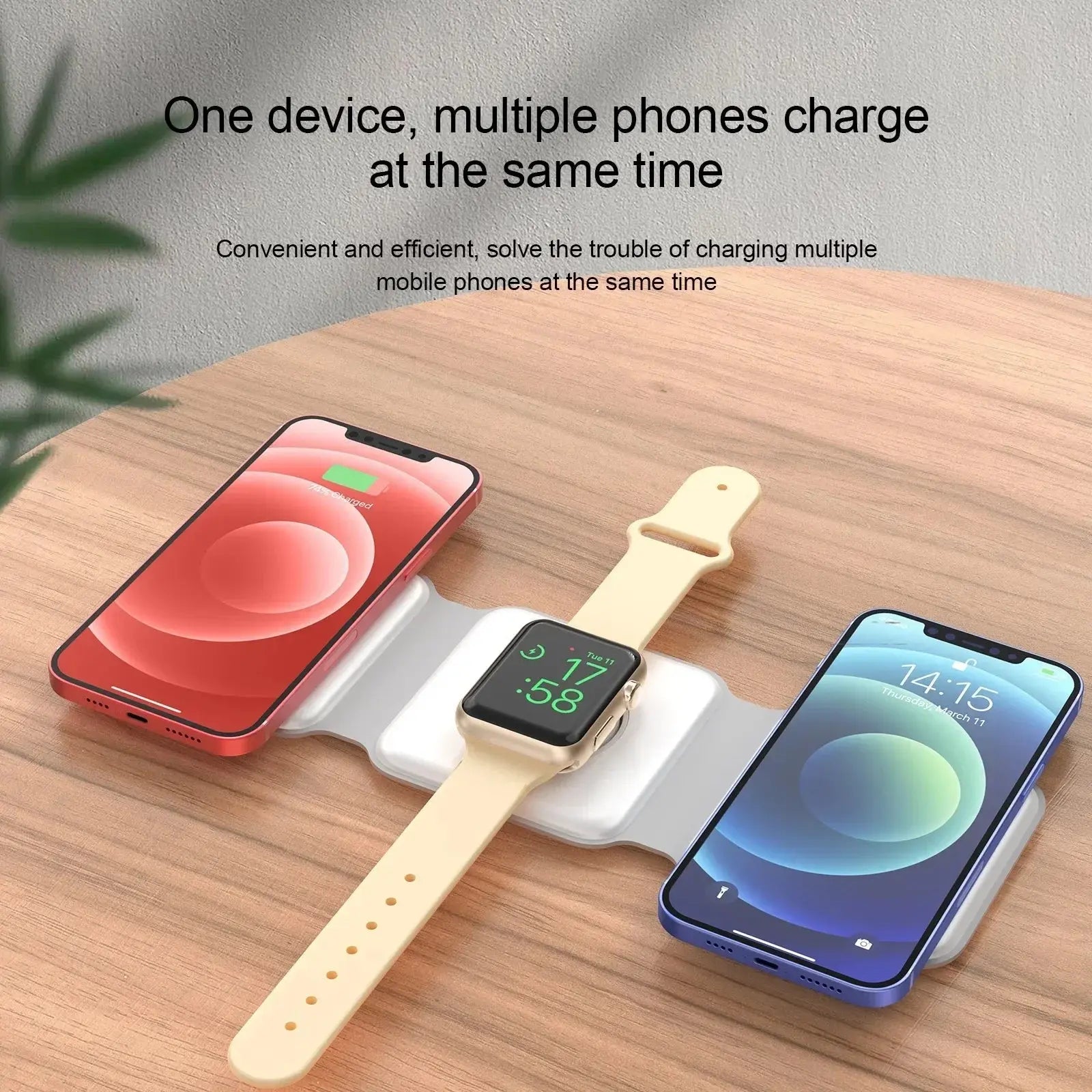 3-in-1 Magnetic Multi-function Charger Folding Wireless Charger for Xiaomi  Apple Phone Headset Watch Airpods Charger eprolo