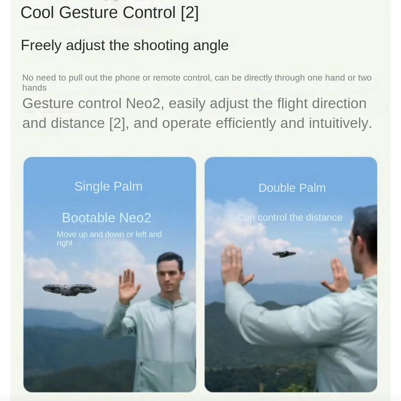 DJI Drone Neo 2 Flying Smart Follow 4K Entry-Level Aerial Photography Flight Camera Mini Type for Beginners eprolo