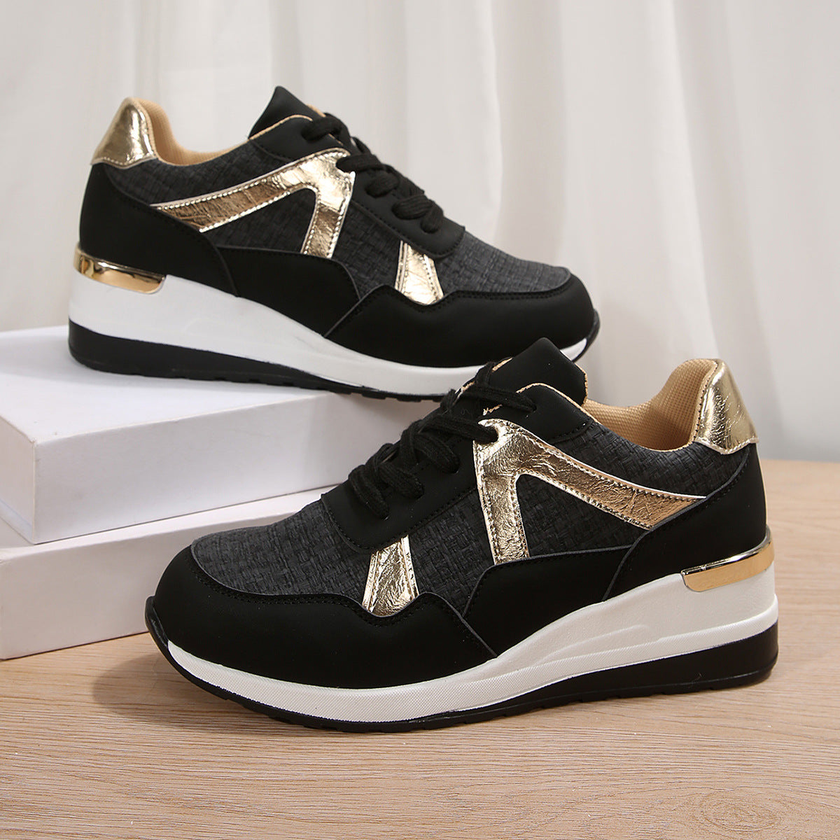 Plus Size Round Toe Retro Sports Shoes for Women Spring and Autumn Fashion New Thick Sole Casual Women's Shoes eprolo