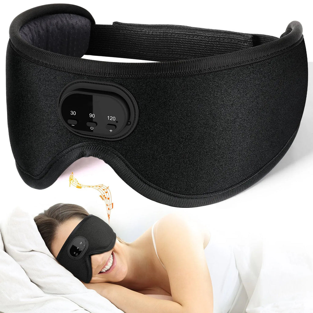 Bluetooth White Noise Milk Silk 3D Eye Socket Full Blackout Breathable Smart Music Sleep Mask eprolo