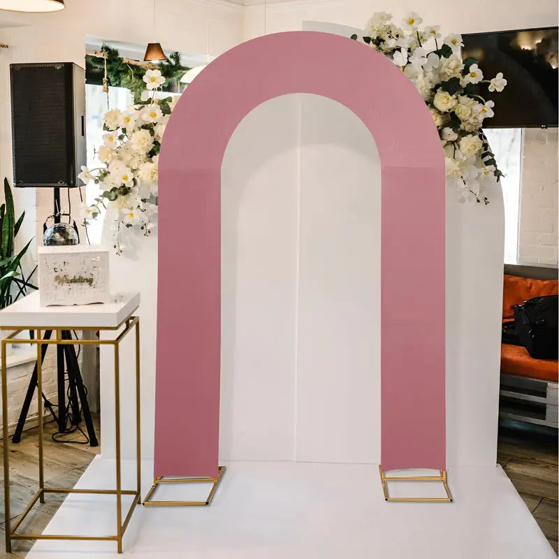 High Elasticity U-Shape Arch Backdrop Cover, Stretchable Open Frame Set for Birthday Baby Shower Wedding Decor eprolo